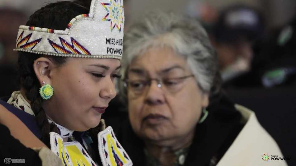 Austin Powwow 2022 film still by Adam Grumbo