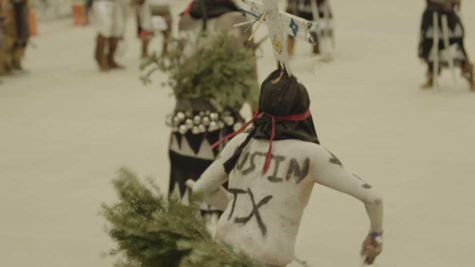 Austin Powwow 2023 film still by Adam Grumbo