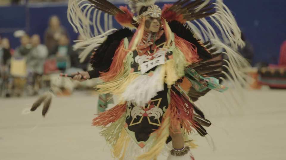 Austin Powwow 2023 film still by Adam Grumbo