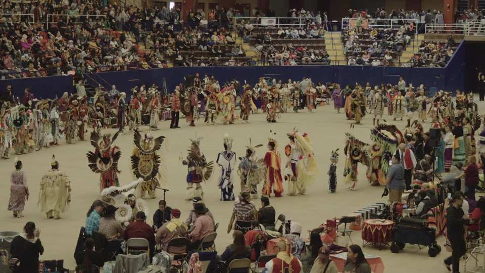 Austin Powwow 2023 film still by Adam Grumbo