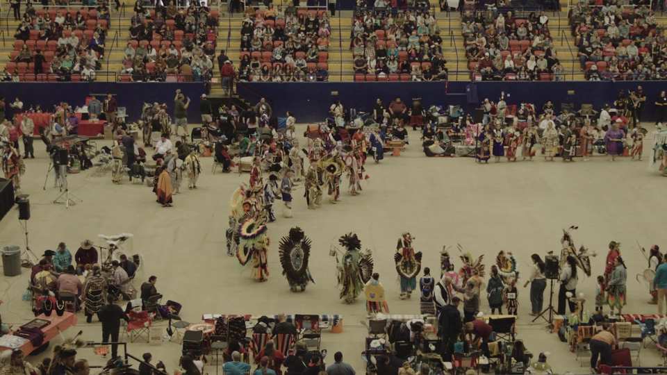 Austin Powwow 2023 film still by Adam Grumbo