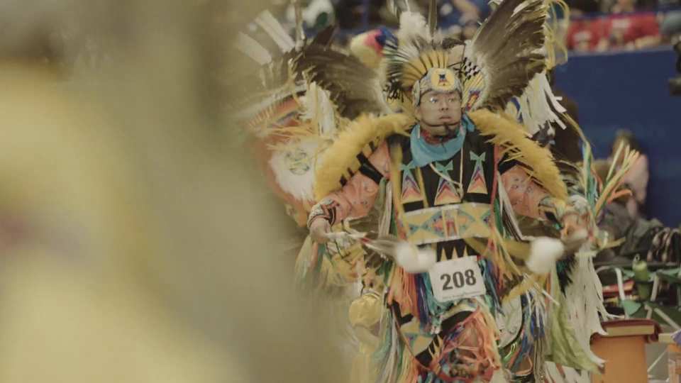 Austin Powwow 2023 film still by Adam Grumbo