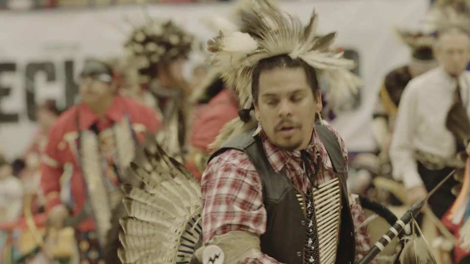 Austin Powwow 2023 film still by Adam Grumbo