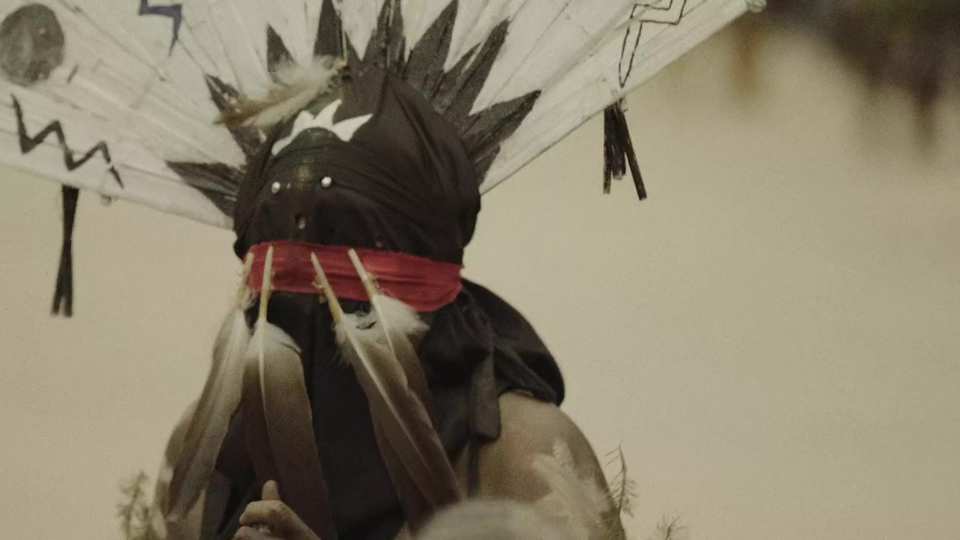 Austin Powwow Apache Crown Dancers 2023 film still by Adam Grumbo