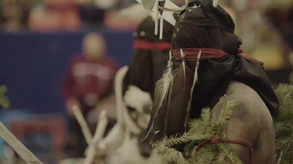 Austin Powwow Apache Crown Dancers 2023 film still by Adam Grumbo