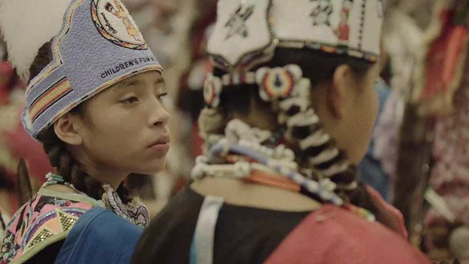 Austin Powwow Apache Crown Dancers 2023 film still by Adam Grumbo