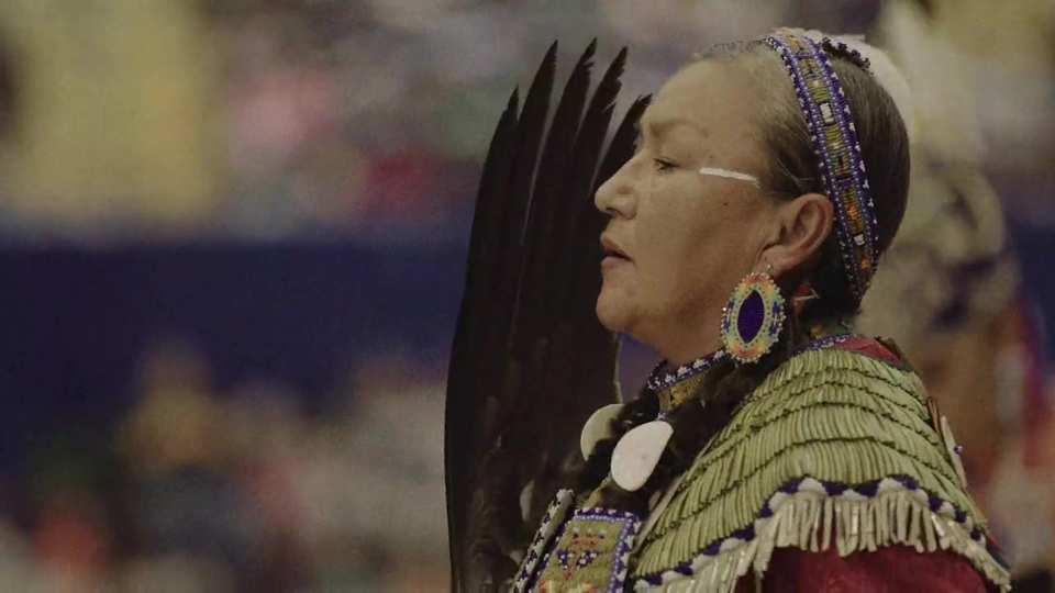 Austin Powwow Apache Crown Dancers 2023 film still by Adam Grumbo