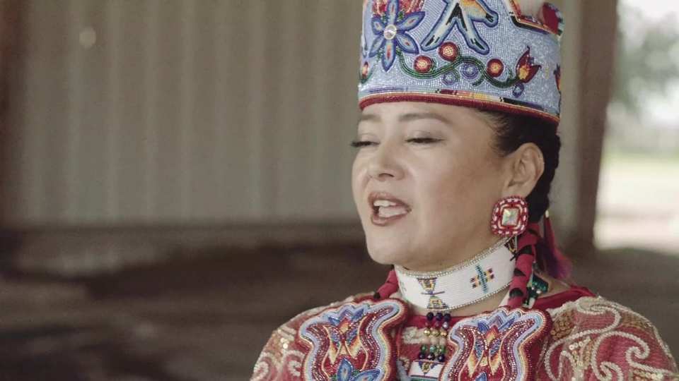 Austin Powwow Apache Crown Dancers 2023 film still by Adam Grumbo