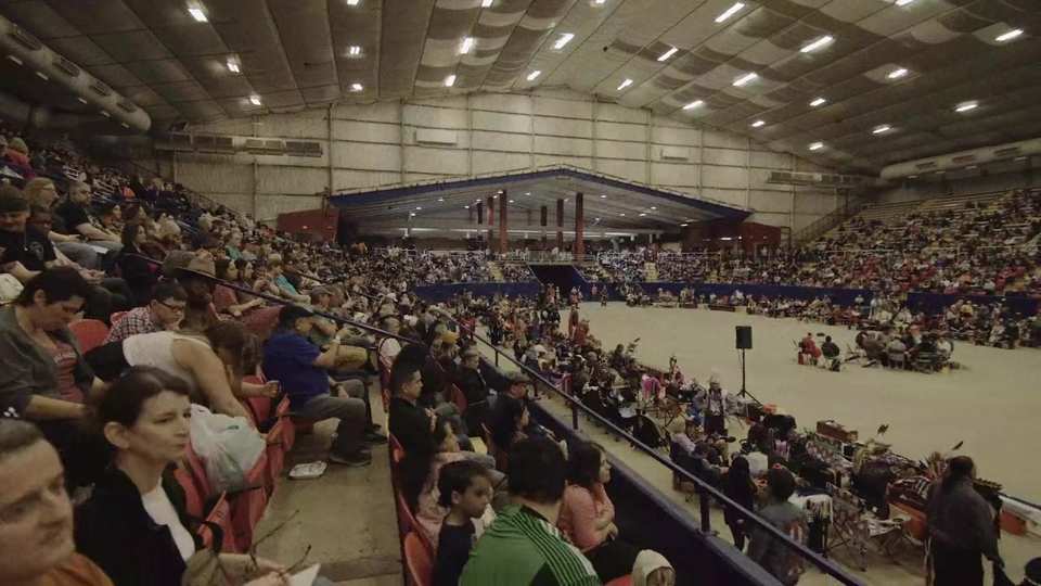 Austin Powwow Apache Crown Dancers 2023 film still by Adam Grumbo