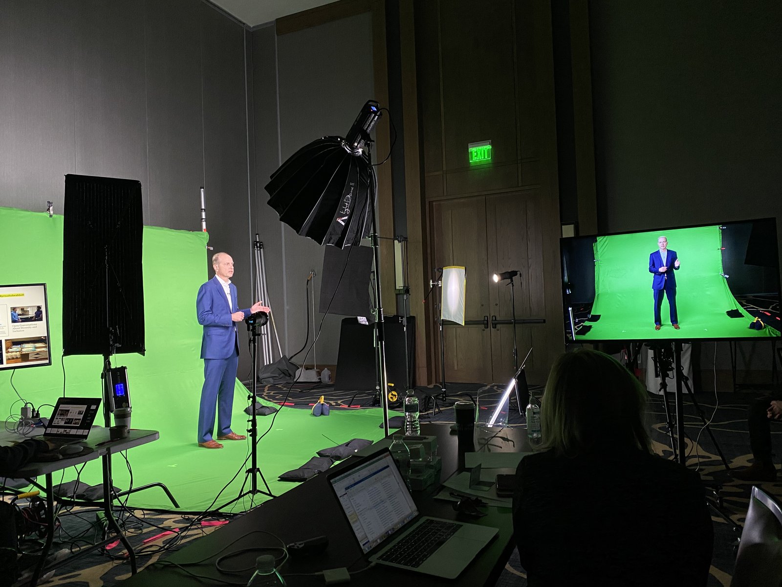 Green Screen Interview In A Suit