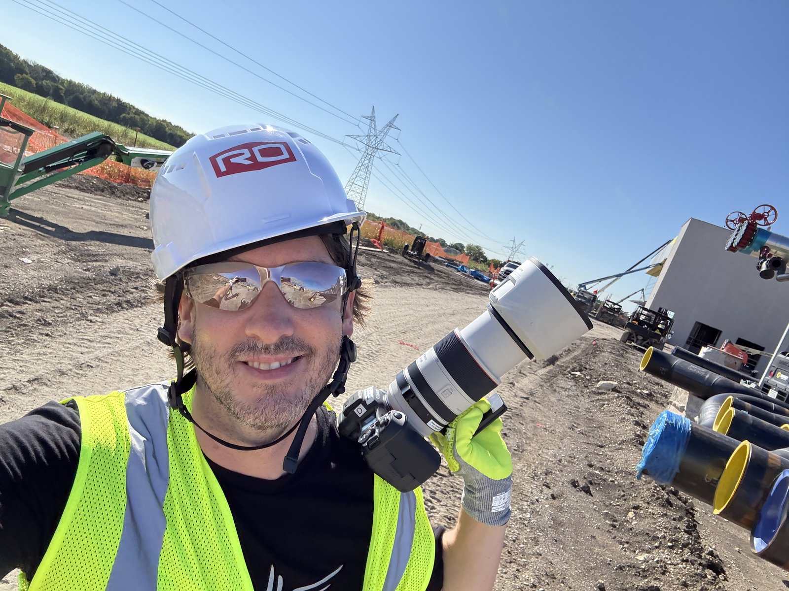 Adam With A Telephoto On A Jobsite