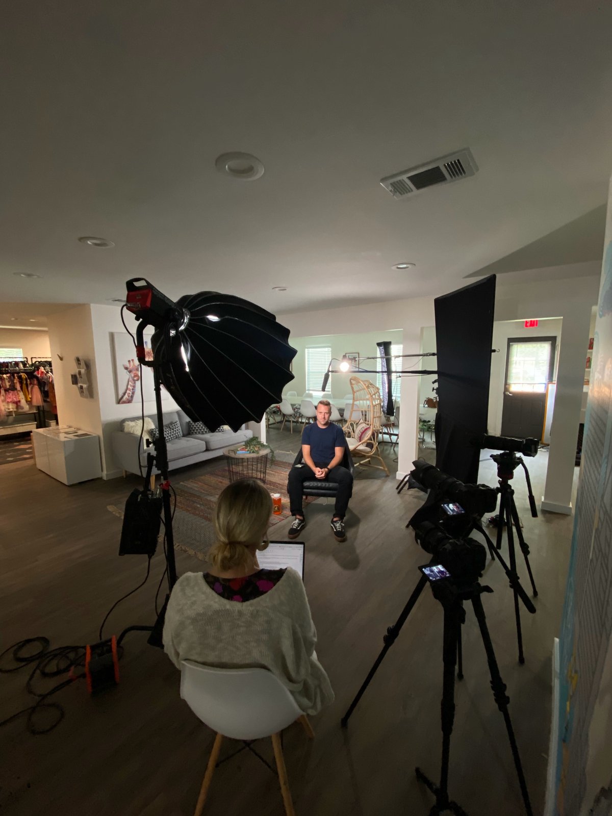Lounge Interview From Behind The Cameras