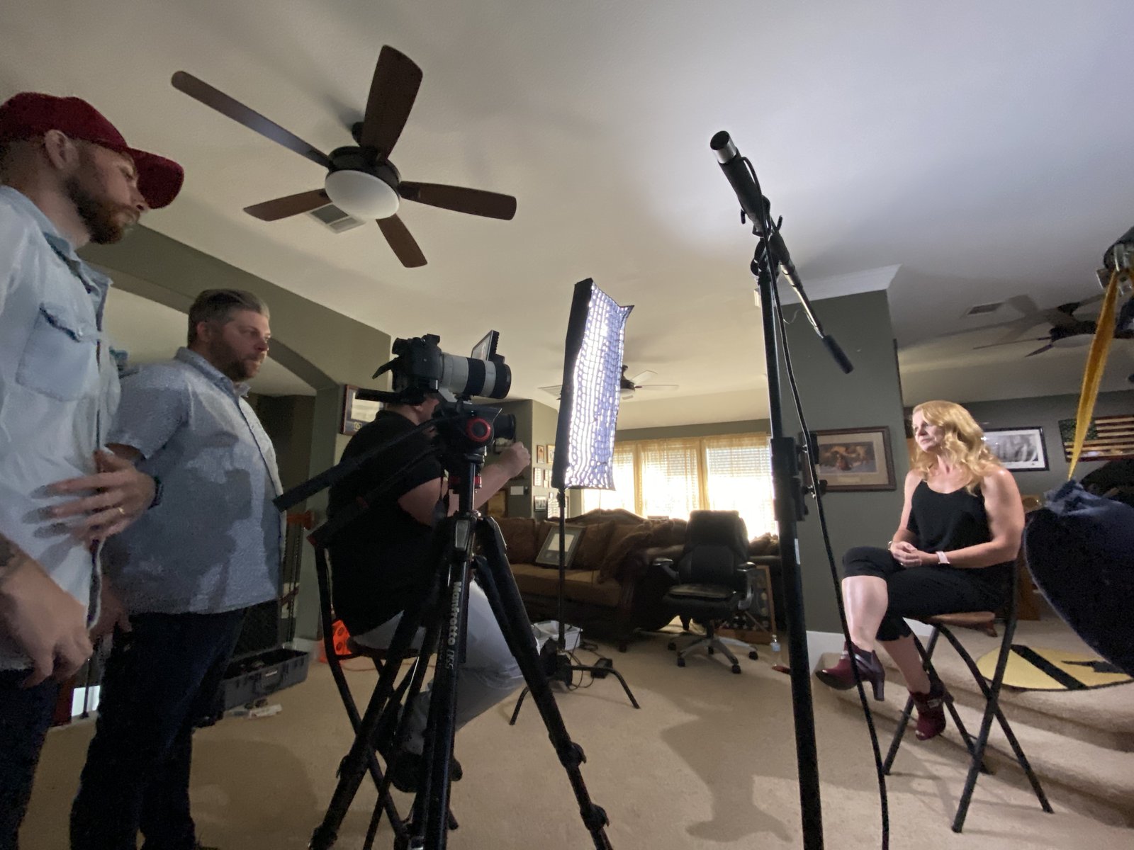 Living Room Interview With An Led Panel
